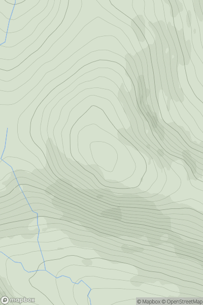 Thumbnail image for Meall nan Eun [Loch Rannoch to Glen Lyon] showing contour plot for surrounding peak